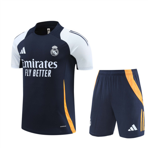 Mens Real Madrid Short Training Suit Royal 2024/25