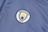 24-25 Man City Gray Half Pull Tracksuit