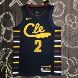 Cleveland Cavaliers IRVING #2 Black Top Quality Hot Pressing NBA Jersey