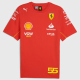 2024 F1 Ferrari #55 Red Racing Suit