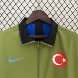 24-25 Turkey Green & Blue Double Sided Windbreaker