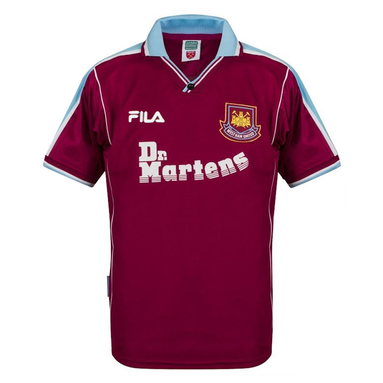 Mens West Ham United Retro Home Jersey 2000/01