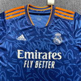 21-22 Real Madrid  Away Fans Soccer Jersey