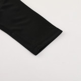 2024 AD Black Half Pull Tracksuit