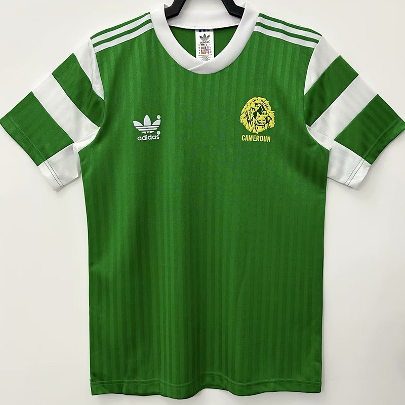 1990 Cameroon Home Retro Soccer Jersey