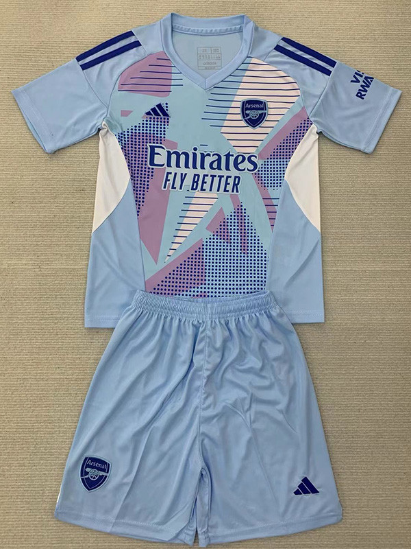 24-25 ARS Blue GoalKeeper Kids Soccer Jersey