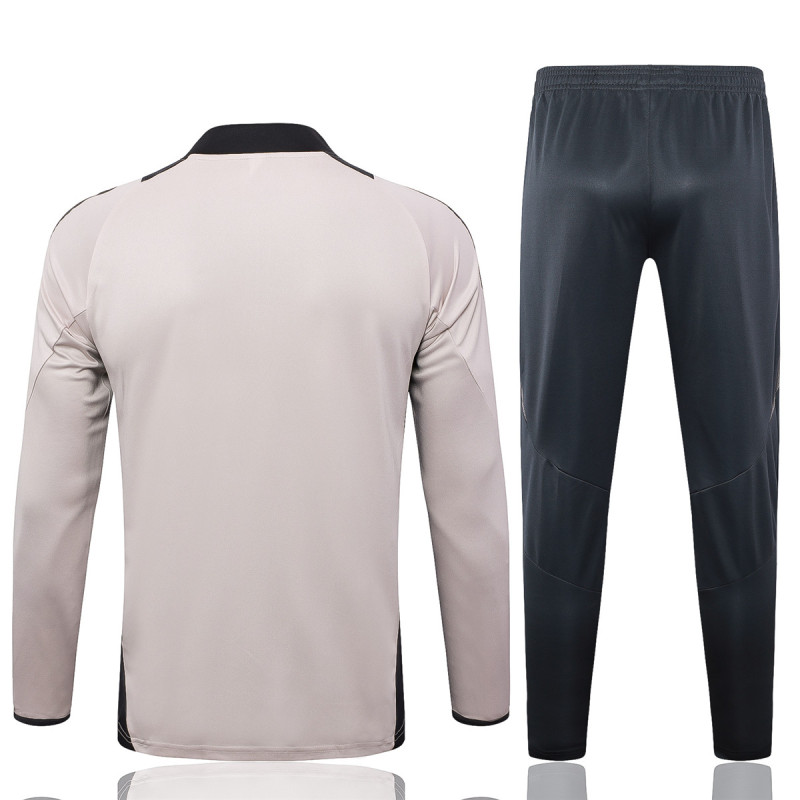 Mens Real Madrid Training Suit Light Grey 2024/25