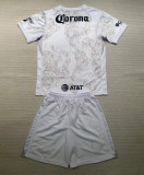 24-25 Club America White Goalkeeper Kids Soccer Jersey