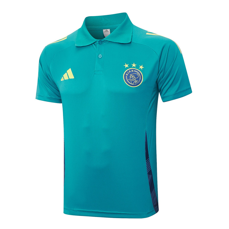 Mens Ajax Polo Shirt Lake Blue 2024/25