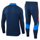 24-25 JUV Royal blue Half Pull Tracksuit