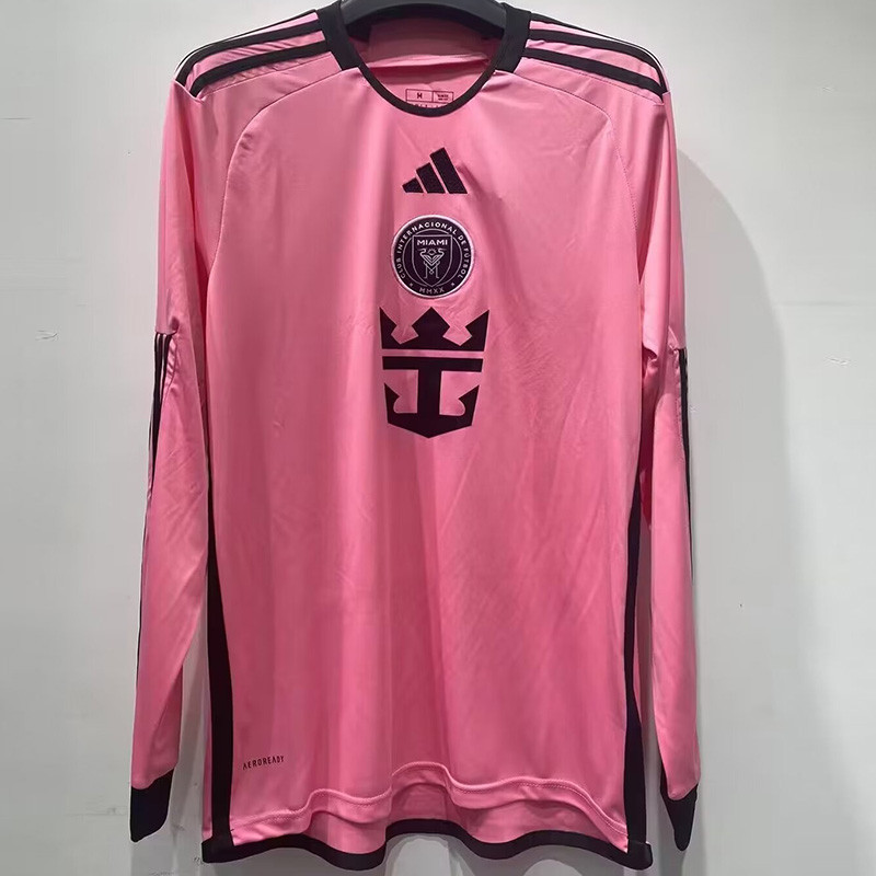 24-25 Inter Miami Home Long Sleeve Soccer Jersey