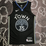 2020 Warriors DURANT #35 Black Grey Top Quality Hot Pressing NBA Jersey