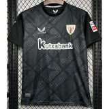24-25 Bilbao Black Goalkeeper Fans Soccer Jersey