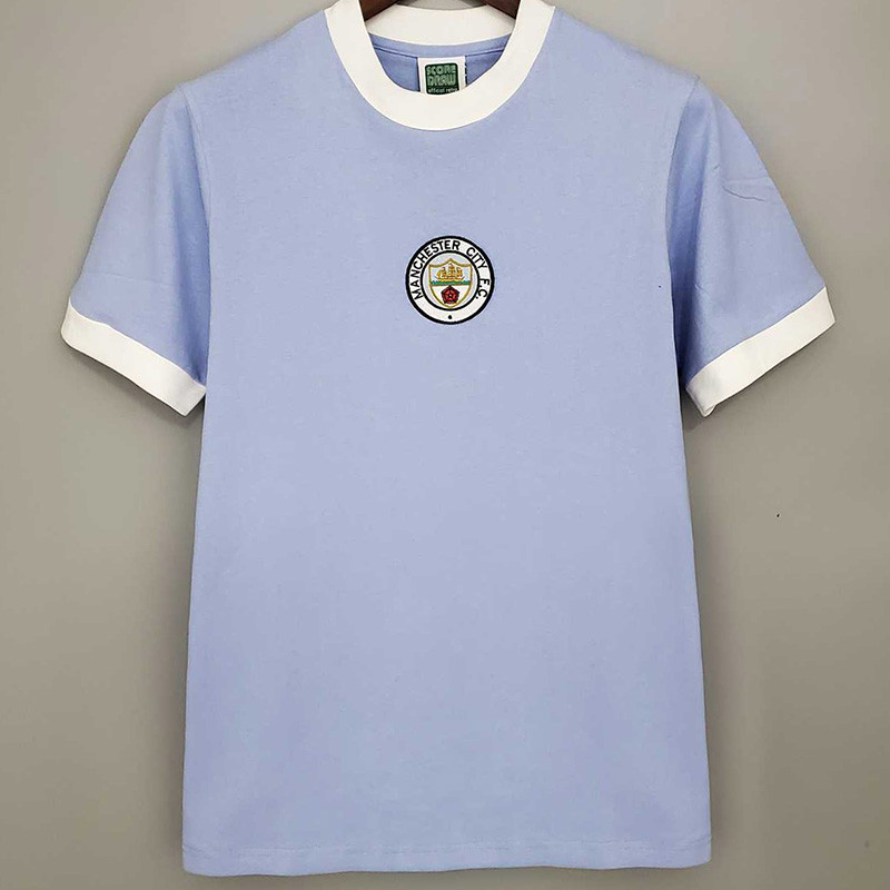 1972 Man City Home Retro Soccer Jersey