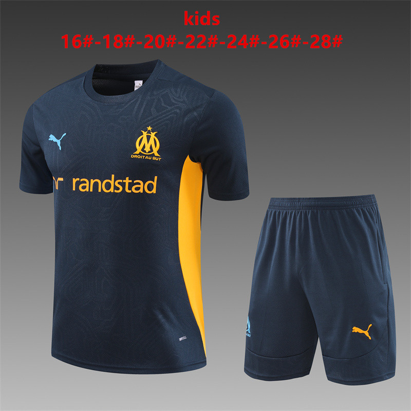 Kids Olympique Marseille Short Training Suit Royal 2024/25