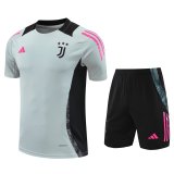 Mens Juventus Short Training Suit Grey 2024/25