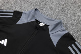 24-25 AD Black Half Pull Tracksuit