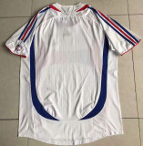 2006 France Away White Retro Soccer Jersey