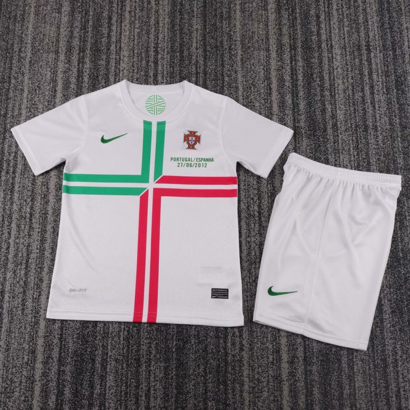 Kids Retro Portugal Away Jersey 2012