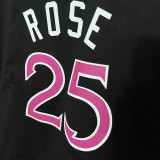 T161 Timberwolves ROSE #25 Black High Quality Casual T-Shirt