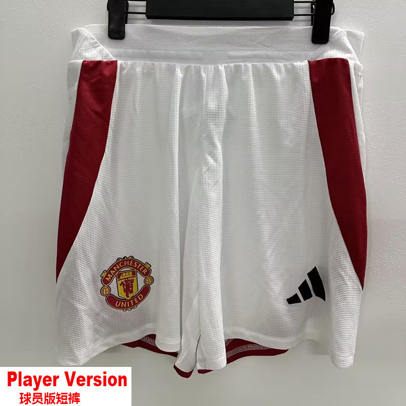24-25 Man Utd Home Player Version Shorts Pants