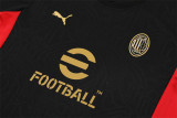 Mens AC Milan Short Training Suit Black 2024/25
