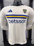 24-25 Boca Juniors Away Long Sleeve Player Version Soccer Jersey