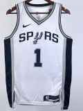 22-23 SA Spurs WEMBANYAMA #1 White Top Quality Hot Pressing NBA Jersey