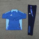 2024 AD Fancy blue Half Pull Tracksuit #AB07