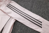 Mens Real Madrid Hoodie Sweatshirt + Pants Training Suit Pale Pink 2024/25