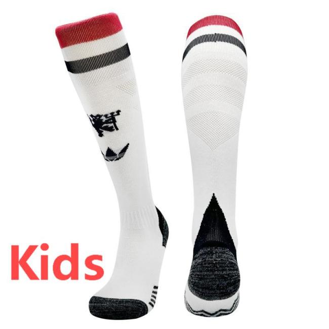 24-25 Man Utd Third White Kids Socks