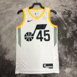 22-23 JAZZ MITCHELL #45 White Top Quality Hot Pressing NBA Jersey
