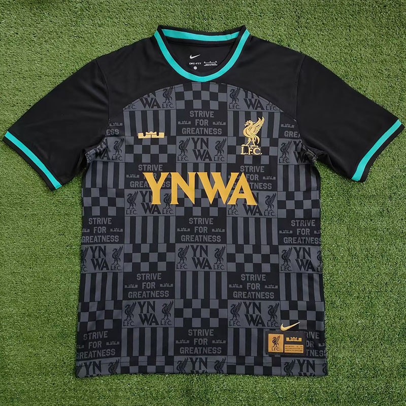 23-24 LIV Black Grey Joint Edition Training Shirts