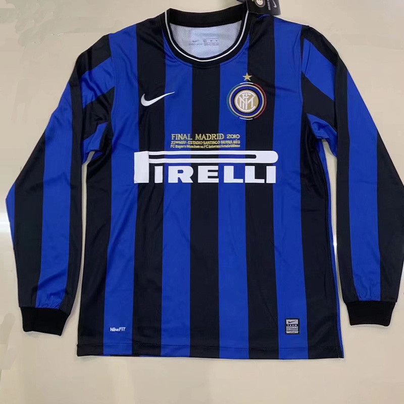 2009-2010 INT Home Long Sleeve Retro Soccer Jersey