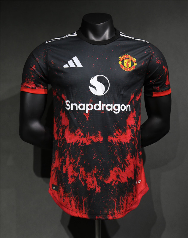 Mens Manchester United Special Black Authentic Jersey 2024/25 - Match