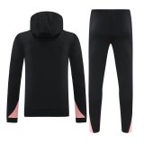 Mens PSG Hoodie Sweatshirt + Pants Training Suit Black 2024/25