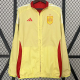 24-25 Spain Red & Yellow Double Sided Windbreaker