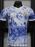 24-25  Real Madrid Blue White Special Edition Player Version Soccer Jersey