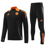 24-25 Colombia Black Half Pull Tracksuit