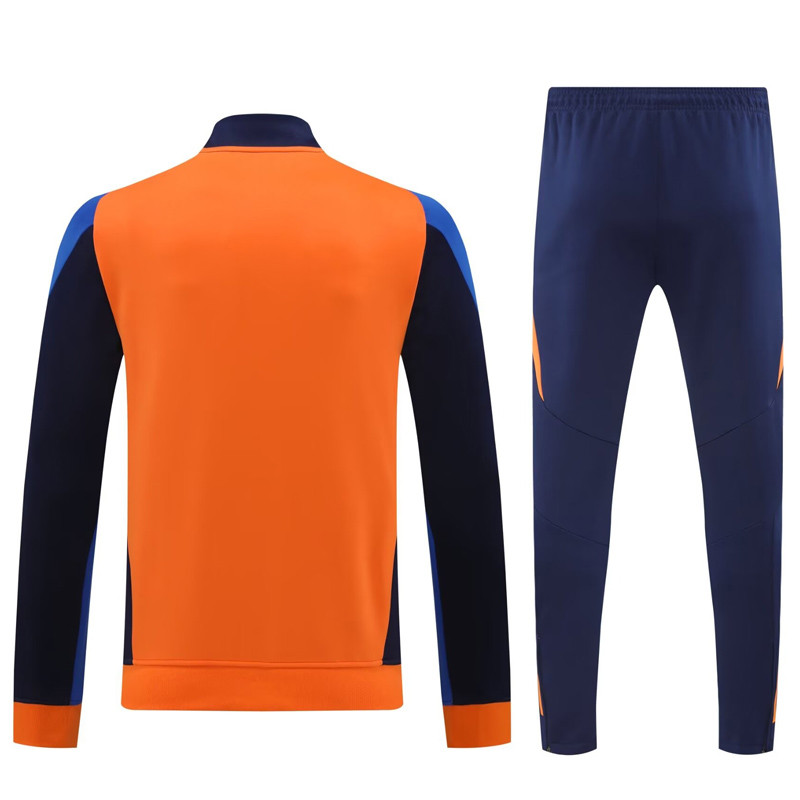 24-25 JUV Grey Orange Jacket Tracksuit