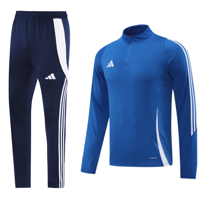 2024 AD Fancy Blue Half Pull Tracksuit