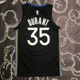2020 Warriors DURANT #35 Black Grey Top Quality Hot Pressing NBA Jersey