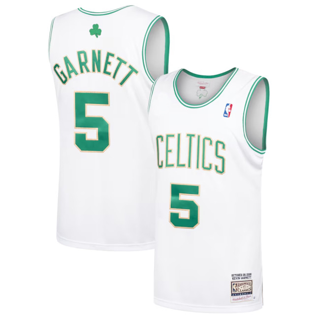 Mens Boston Celtics Mitchell & Ness 2008-09 Hardwood Classics Jersey - White