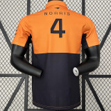 2024 McLaren #4 Polo Yellow Black Racing Suit