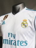 2017-2018 Real Madrid Home Player Version  Retro Soccer Jersey