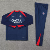 24-25 PSG Royal blue Half Pull Tracksuit