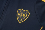 Mens Boca Juniors Jacket + Pants Training Suit Dark Grey 2024/25