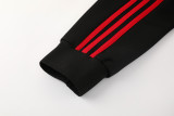 24-25 Man Utd Black Jacket Tracksuit #01