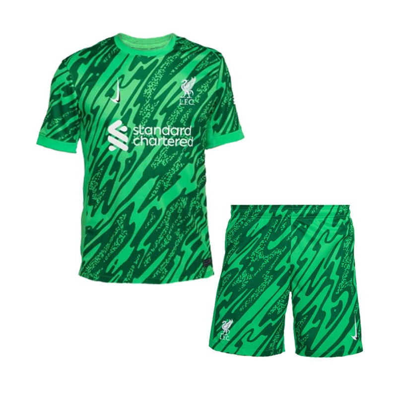 Kids LIV Goalkeeper Green Jersey 2024/25