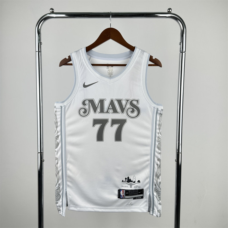 Mens Dallas Mavericks Nike White 2024/25 Swingman Jersey - City Edition